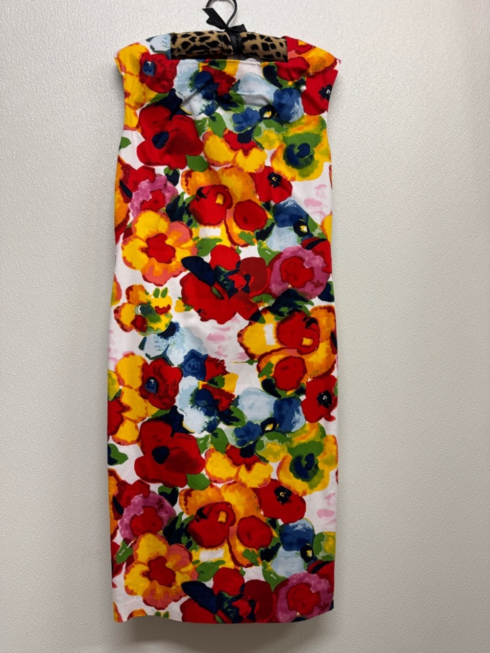 Carmen Marc Valvo vibrant Floral Sleeveless Dress - Sz M